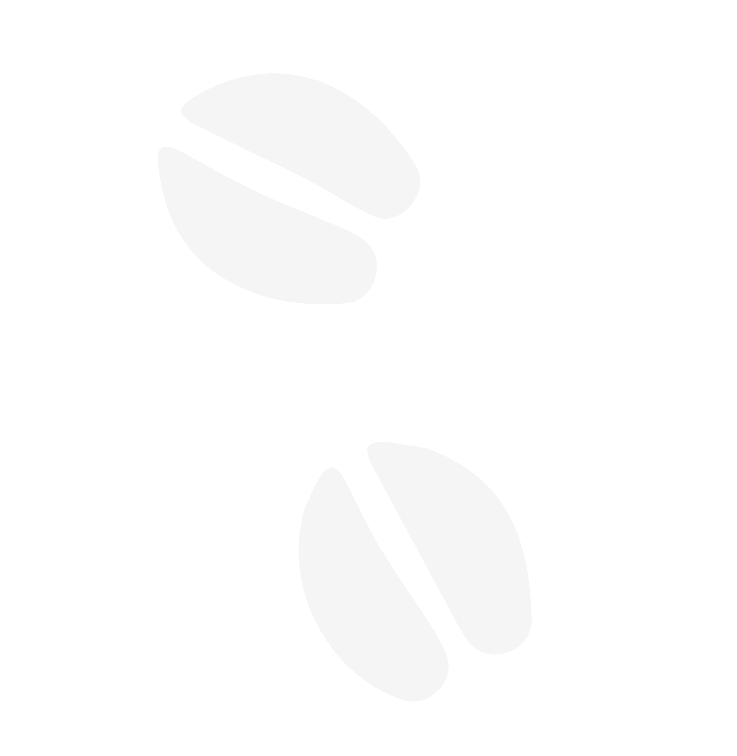 Minimal abstract brown bean shapes on black background